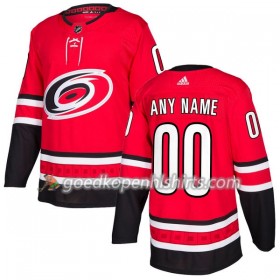 Carolina Hurricanes Custom Adidas 2017-2018 Rood Authentic Shirt - Mannen